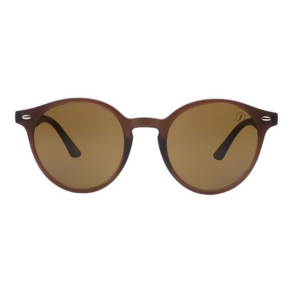 OC.CL.5443-0202.1  Oculos de Sol Feminino Chilli Beans Redondo Marrom -1-